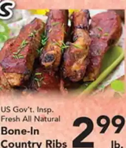 Eurofresh Market US Gov't. Insp. Fresh All Natural Bone-In Country Ribs offer