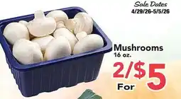 Eurofresh Market Mushrooms offer