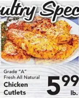 Eurofresh Market Grade A Fresh All Natural Chicken Cutlets offer