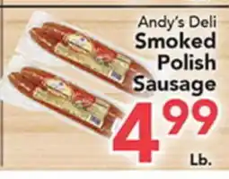 Eurofresh Market Andy's Deli Smoked Polish Sausage offer