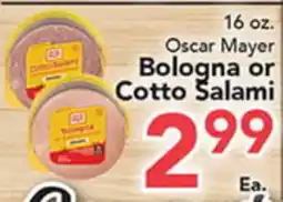Eurofresh Market Oscar Mayer Bologna or Cotto Salami offer