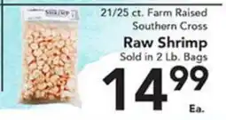 Eurofresh Market 21/25 ct. Farm Raised Southern Cross Raw Shrimp offer