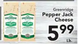 Eurofresh Market Greenridge Pepper Jack Cheese offer