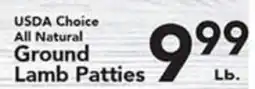 Eurofresh Market USDA Choice All Natural Ground Lamb Patties offer