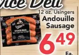 Eurofresh Market 12 oz. Usingers Andouille Sausage offer