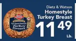 Eurofresh Market Dietz & Watson Homestyle Turkey Breast offer