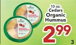 Eurofresh Market Cedars Organic Hummus offer