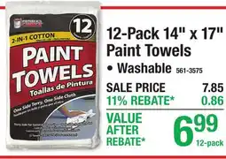 Menards 12-Pack 14 x 17 Paint Towels offer
