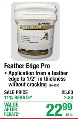 Menards Feather Edge Pro offer