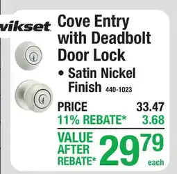 Menards Cove Entry with Deadbolt Door Lock offer