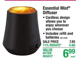 Menards TAKE A MOM Essential Mist Diffuser offer
