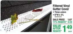Menards Filtered Vinyl Gutter Cover offer