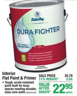 Menards Interior Flat Paint & Primer offer