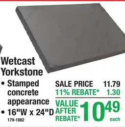 Menards Wetcast Yorkstone offer