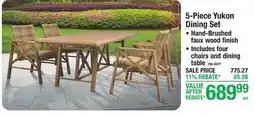 Menards 5-Piece Yukon Dining offer