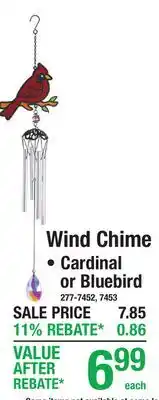 Menards Wind Chime offer