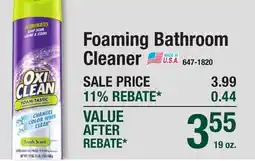 Menards Foaming Bathroom Cleaner offer