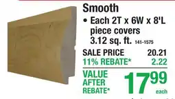 Menards Meadow Valley Smooth offer