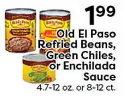 Rich's Fresh Market Old El Paso Refried Beans, Green Chiles, or Enchilada Sauce offer