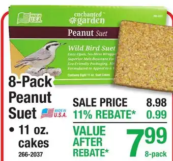 Menards 8-Pack Peanut Suet offer
