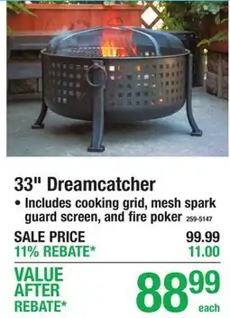 Menards Backyard Creations 33 Dreamcatcher offer