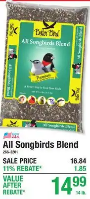 Menards Better Bird All Songbirds Blend offer