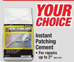 Menards Instant Patching Cement offer