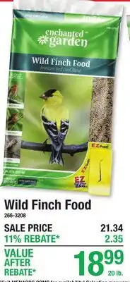 Menards Wild Finch Food offer
