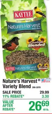 Menards Nature's Harvest Variety Blend offer
