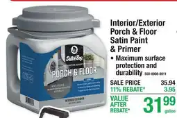 Menards Interior/Exterior Porch & Floor Satin Paint & Primer • Maximum surface protection and durability offer