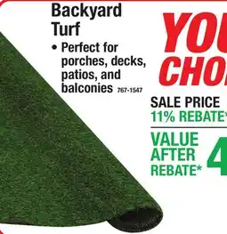 Menards Backyard Turf offer