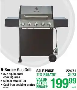 Menards Duro 5-Burner Gas Grill offer