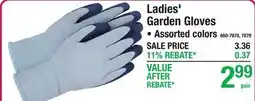 Menards Ladies' Garden Gloves •Assorted colors offer