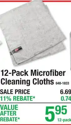 Menards Libman 12-Pack Microfiber Cleaning Cloths offer