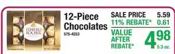 Menards 12-Piece Chocolates offer