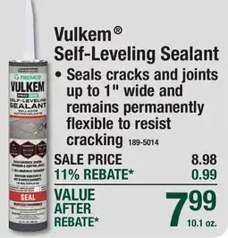Menards Vulkem Self-Leveling Sealant offer