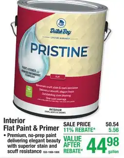 Menards Interior Flat Paint & Primer offer