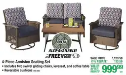 Menards Backyard Creations 4-Piece Anniston Seating Set offer