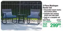 Menards 3-Piece Muskegon Rocker Set offer