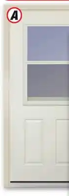 Menards STEEL Vent Half Lite offer