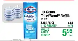 Menards 10-Count ToiletWand Refills offer