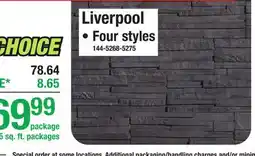 Menards MANUFACTURED STONE VENEER Liverpool offer