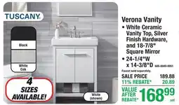 Menards Verona Vanity offer