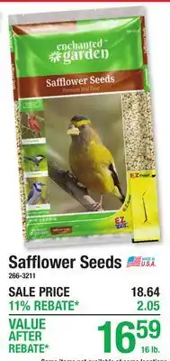 Menards Safflower Seeds offer