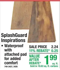 Menards Mohawk SplashGuard Inspirations offer