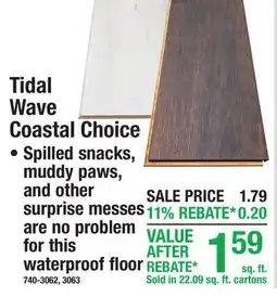 Menards Tarkett Tidal Wave Coastal Choice offer