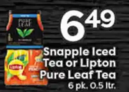 Rich's Fresh Market Snapple Iced Tea or Lipton Pure Leaf Tea offer