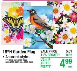 Menards Meadow 18H Garden Flag offer