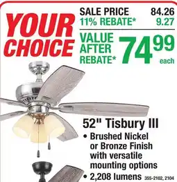 Menards 52 Tisbury III offer