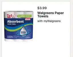 Walgreens Walgreens Paper Towels offer